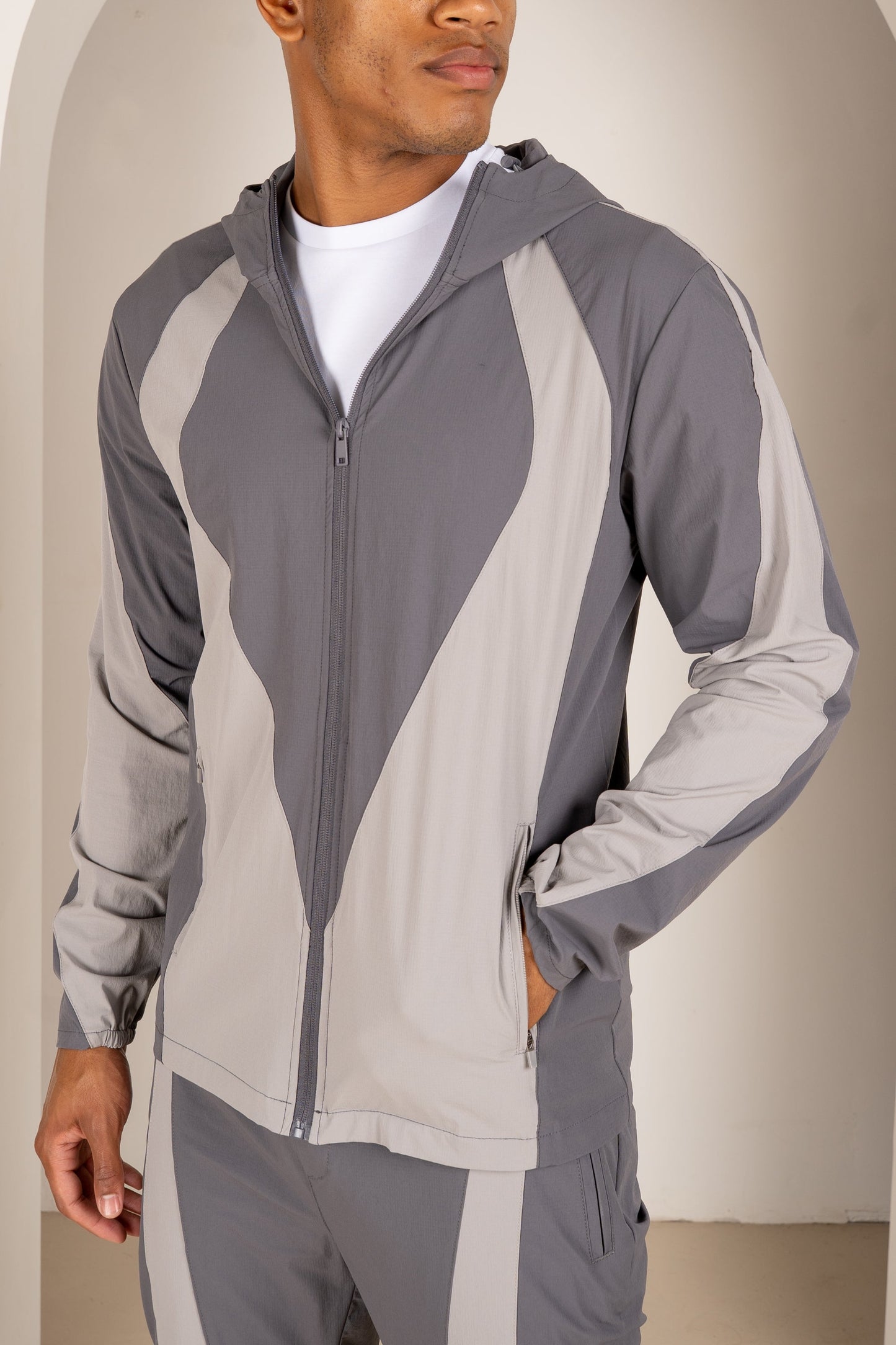 Premium Technical V2 Panelled Pants - Grey