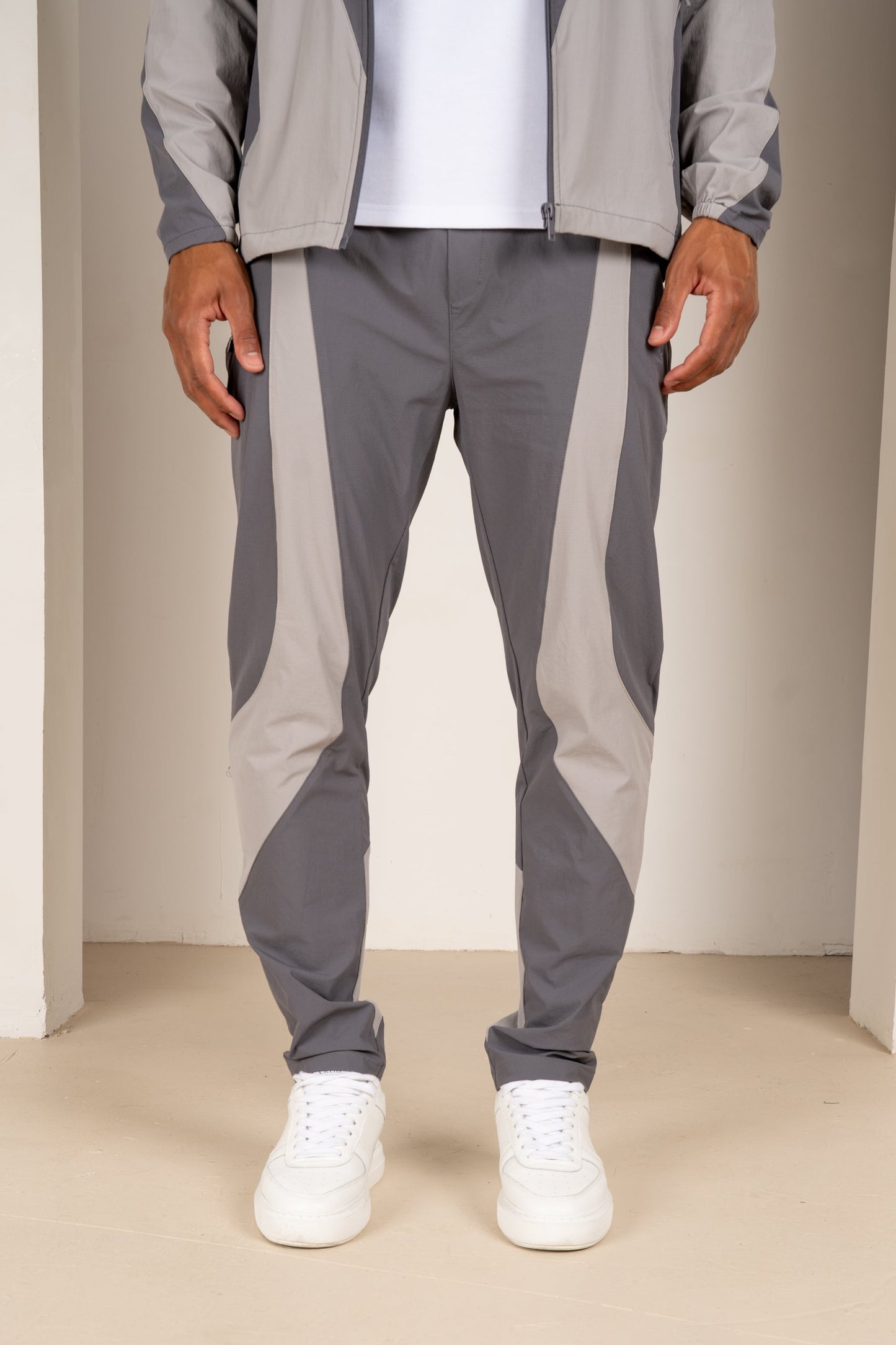 Premium Technical V2 Panelled Pants - Grey